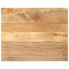 vidaXL Dessus de table 100x80x3,8cm rectangulaire bois massif manguier