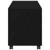 vidaXL Table d'appoint Ch&ecirc;ne noir 72 x 33 x 42,5 cm Bois d'ing&eacute;nierie