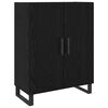 vidaXL Haut Armoire 2 pcs Ch&ecirc;ne noir Bois d'ing&eacute;nierie