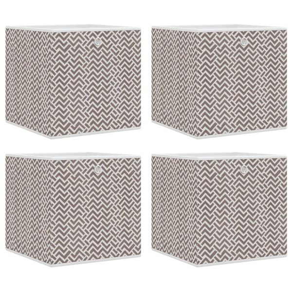 vidaXL Boîtes de rangement pliables 4 pcs 32x32x32 cm tissu intissé