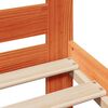 vidaXL Cadre de lit sans matelas cire marron 140x190cm bois pin massif