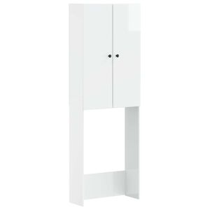 vidaXL Armoire de toilette BREDA Blanc brillant 66 x 25,5 x 190 cm