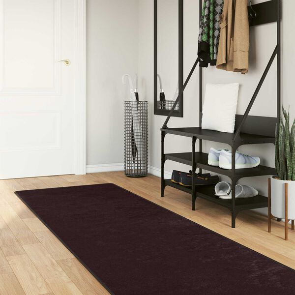 vidaXL Coureur de Tapis MARSA Anthracite 250 x 80 cm Polyester et PVC