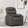 vidaXL Fauteuil &eacute;lectrique de massage Gris fonc&eacute; Tissu