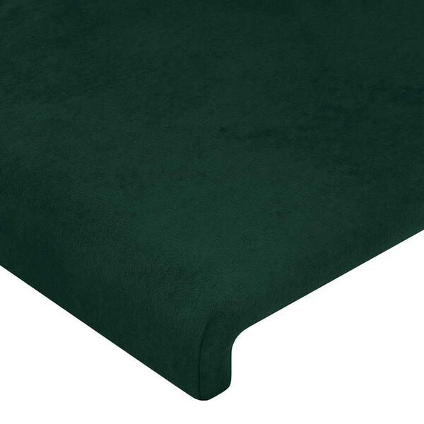 vidaXL T&ecirc;te de lit Vert fonc&eacute; 80x5x78/88 cm Velours