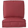 vidaXL Set de coussins de palette 2 pcs Bordeaux Tissu Oxford