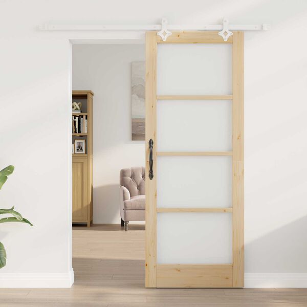 vidaXL Porte coulissante Naturel 78 x 202 cm