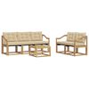 vidaXL Ensemble de canap&eacute;s d'ext&eacute;rieur 6 pc Blanc et Beige