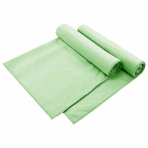 vidaXL Serviettes de chaise d'ext&eacute;rieur 2 pcs Vert 130 x 60 cm