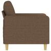 vidaXL Fauteuil Marron 60 cm Tissu