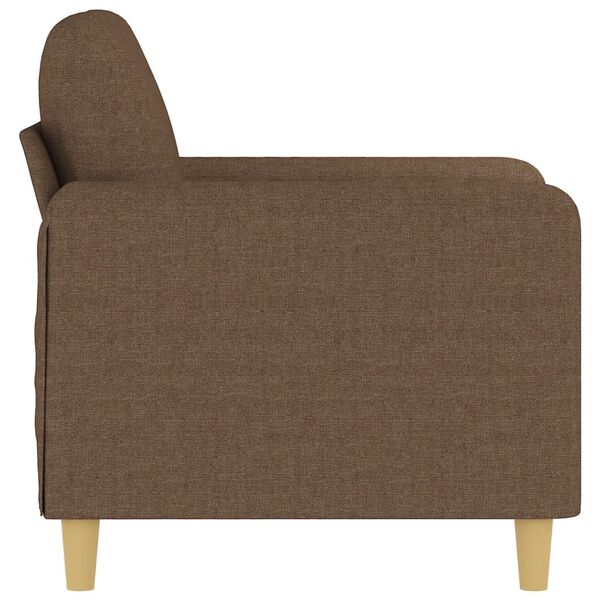vidaXL Fauteuil Marron 60 cm Tissu