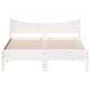 vidaXL Cadre de lit sans matelas blanc 140x190 cm bois de pin massif