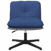 vidaXL Chaise pivotante de bureau Bleu Tissu