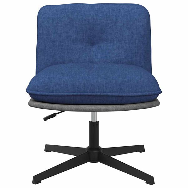 vidaXL Chaise pivotante de bureau Bleu Tissu