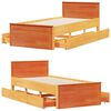 vidaXL Cadre de lit sans matelas avec t&ecirc;te de lit 100x200 cm bois pin