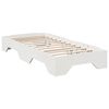 vidaXL Cadre de lit sans matelas empilable blanc 80x200 cm bois massif