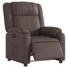 vidaXL Fauteuil inclinable &eacute;lectrique Marron Similicuir