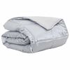 vidaXL Duvet d'&eacute;t&eacute; simple Argent&eacute; 240 x 260 cm Satin et Microfibre