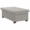 vidaXL Canap&eacute;-lit escamotable Gris clair 194 x 67 x 82 cm Microfibre