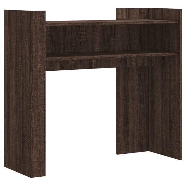 vidaXL Table console ch&ecirc;ne marron 100x35x90 cm bois d'ing&eacute;nierie