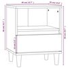 vidaXL Table de chevet Blanc brillant 40x35x50 cm