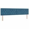vidaXL T&ecirc;te de lit Bleu fonc&eacute; 200 cm Velours