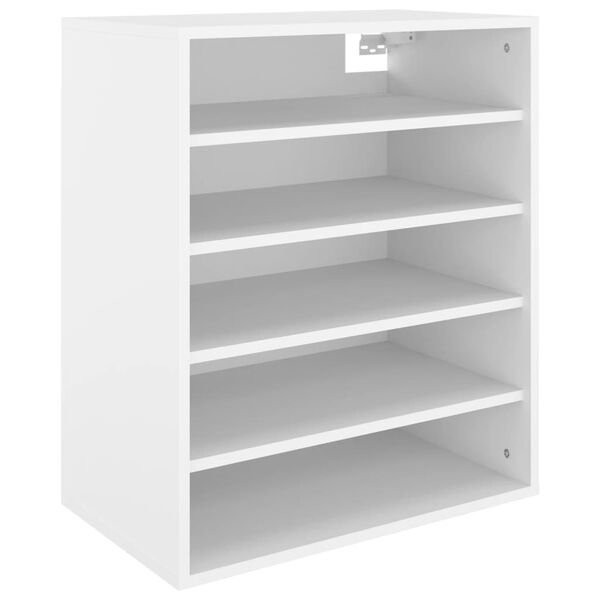 vidaXL Armoire à chaussures Blanc 60x35x70 cm Bois d’ingénierie