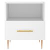 vidaXL Tables de chevet 2 pcs blanc 40x35x47,5 cm bois d&rsquo;ing&eacute;nierie