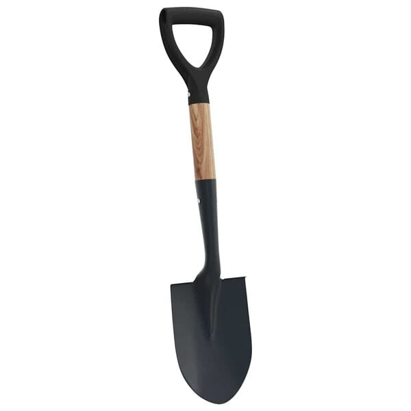 vidaXL Pelle Noir 68,5 cm Acier &Eacute;maill&eacute; et Bois Massif