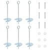 vidaXL Ancre de terre 6 pc &Oslash;10 x 30 cm M&eacute;tal galvanis&eacute; Argent&eacute;