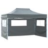 vidaXL Tente pliable avec 4 parois lat&eacute;rales 3 x 4,5 m Anthracite