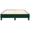 vidaXL Cadre de lit vert fonc&eacute; 120x200 cm velours