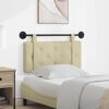 vidaXL T&ecirc;te de lit suspendue Montage mural Cr&egrave;me 80 cm Simili cuir