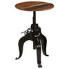 vidaXL Table de bar Bois de r&eacute;cup&eacute;ration massif 60x(76-110) cm