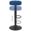 vidaXL Tabourets de bar lot de 2 bleu velours