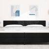 vidaXL T&ecirc;te de lit Noir 200 cm tissu