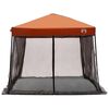 vidaXL Ensemble de Tentes de Camping avec toit 2 pcs Gris et orange