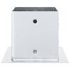 vidaXL Bases de poteau carrées 12 pcs argent 141x141mm acier galvanisé