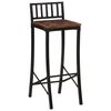 vidaXL Chaises de bar lot de 2 bois de r&eacute;cup&eacute;ration massif