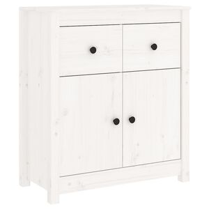 vidaXL Buffet blanc 70x35x80 cm bois massif de pin
