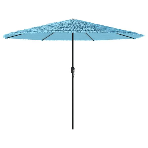 vidaXL Parasol de jardin avec m&acirc;t en acier bleu 388x388x248 cm