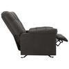 vidaXL Fauteuil inclinable Gris fonc&eacute; Tissu