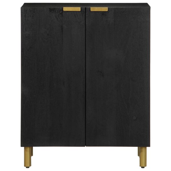 vidaXL Buffet noir 60x33x75 cm bois d'ing&eacute;nierie