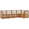 vidaXL Ensembles de canap&eacute;s 5 pcs Naturel Bois d'Acacia Massif