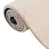 vidaXL Tapis shaggy doux lavable 200x290 cm Antid&eacute;rapant Beige