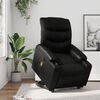 vidaXL Fauteuil inclinable de massage Noir Similicuir