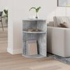 vidaXL Table d'appoint Gris b&eacute;ton 29,6 x 29,6 x 60 cm