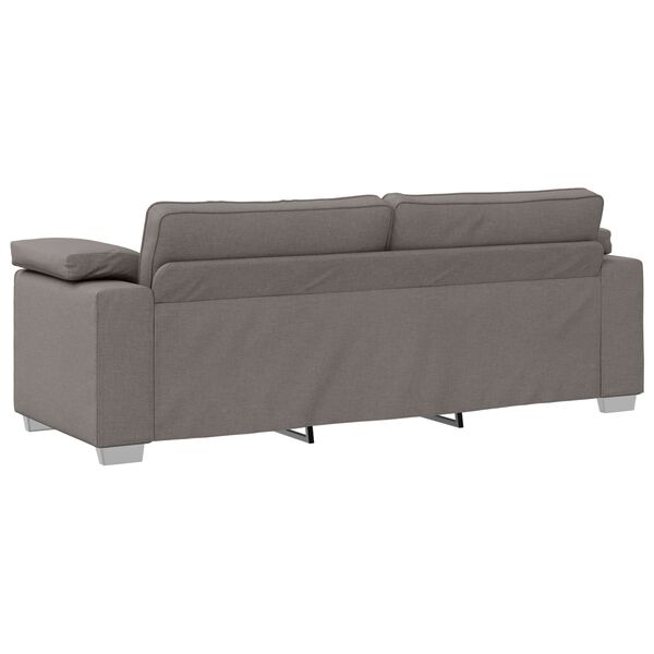 vidaXL Canap&eacute; Taupe 219 x 80 x 82 cm tissu