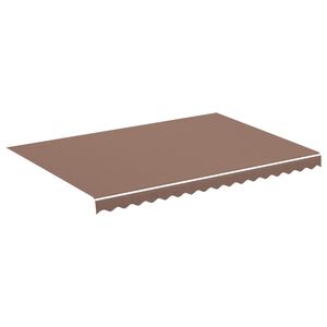 vidaXL Tissu de remplacement pour auvent Marron 3,5x2,5 m