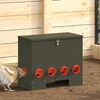 vidaXL Mangeoire pour poules Vert olive 60,5 x 29 x 51 cm